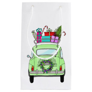 Petit Sac Cadeau Rétro Fiat 500