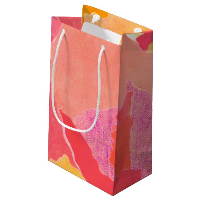 Petit Sac Cadeau Rose de chou IV (Dos Angle)