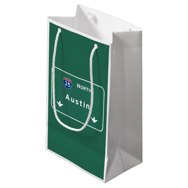Petit Sac Cadeau Route d'autoroute d'autoroute nationale de tx (Devant Angle)