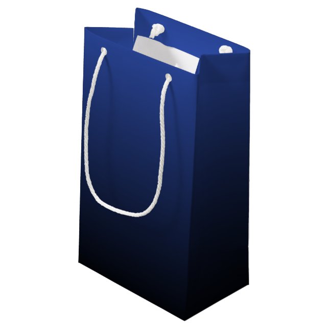 Petit Sac Cadeau Royal Blue Black Ombre (Dos Angle)