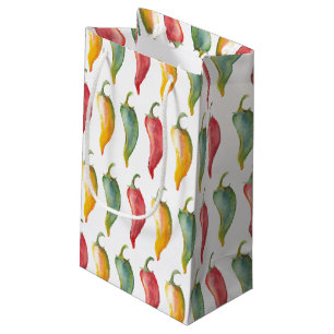 Petit Sac Cadeau Sac-cadeau pour poivron chili d'aquarelle