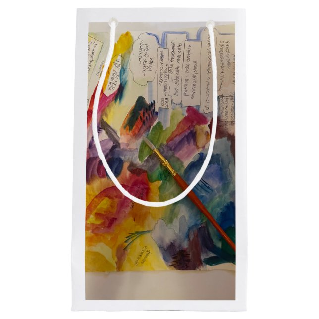 Petit Sac Cadeau Sacs-cadeaux Aquarelle (Devant)