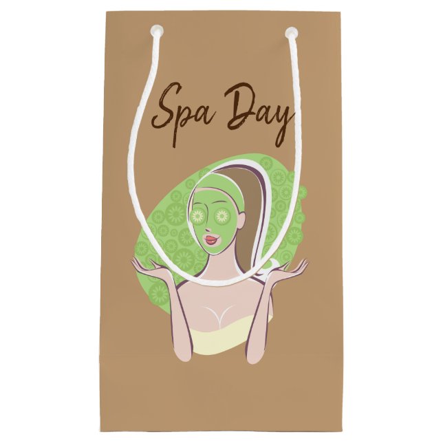 Petit Sac Cadeau Sacs-cadeaux de jour spa (Devant)
