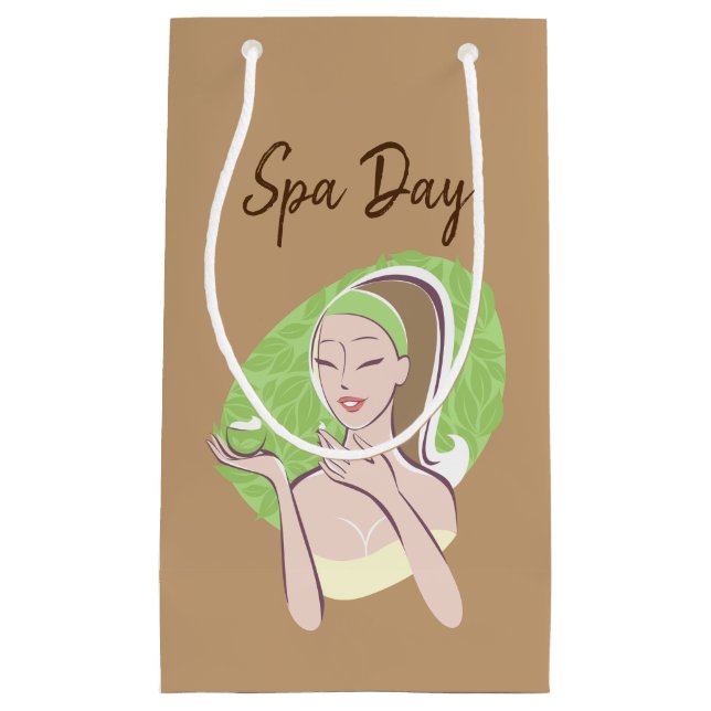 Petit Sac Cadeau Sacs-cadeaux de jour spa (Devant)