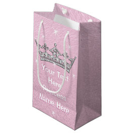 Petit Sac Cadeau Sacs-cadeaux de princesse personnalisés roses