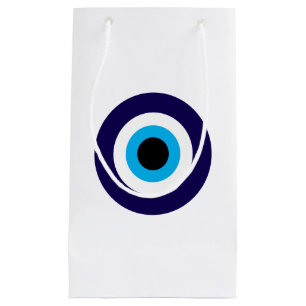 Petit Sac Cadeau Sacs-cadeaux Evil Eye avec symbole mati bleu chanc