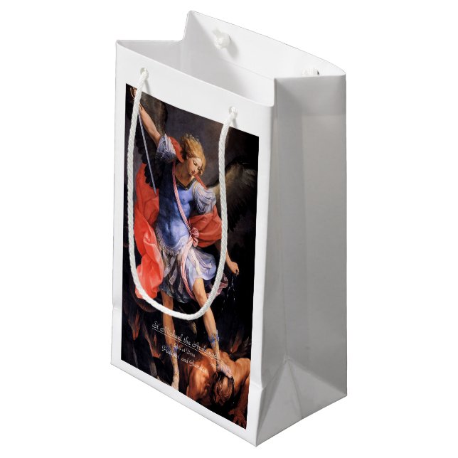 Petit Sac Cadeau Saint Michel l'Archange (Devant Angle)