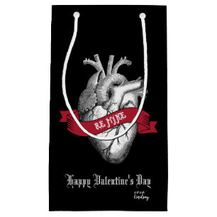 Petit Sac Cadeau Saint-Valentin gothique de coeur