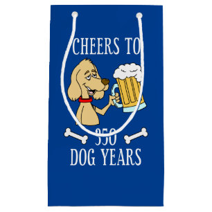Petit Sac Cadeau Salutations À 350 Chiens Années 50e Anniversaire