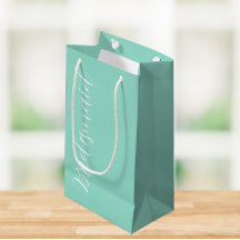 Seafoam Stylisé Script Mariage Bridesmaid