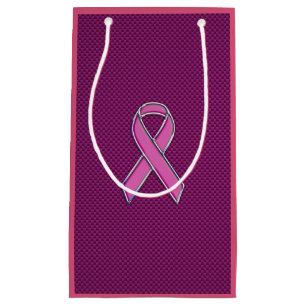 Petit Sac Cadeau Sensibilisation au ruban rose Fibres de carbone