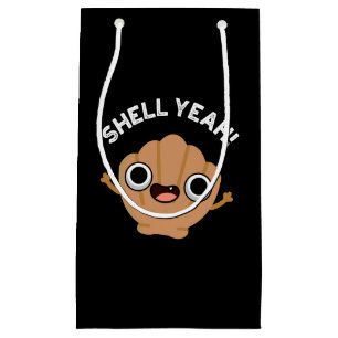 Petit Sac Cadeau Shell Ouais Funny Seashell Pun Dark BG