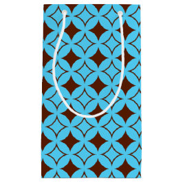 Petit Sac Cadeau Shippo bleu et marron