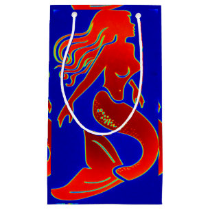 Petit Sac Cadeau sirènes rouges de goupille-