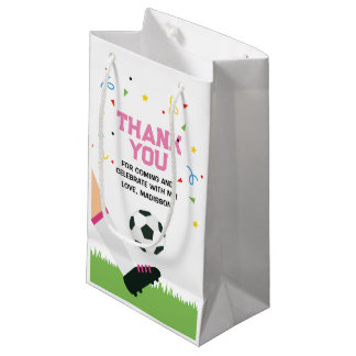 Petit Sac Cadeau Small Gift Bag Soccer Sport Birthday 