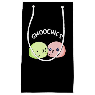 Petit Sac Cadeau Smoochies Drôle Baiser Mochi Pun Dark BG