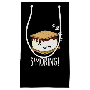 Petit Sac Cadeau Smoring Funny Smore Puns Fond sombre