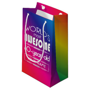 Petit Sac Cadeau soixantième Arc-en-ciel fabuleux des mondes