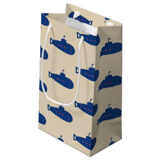 Petit Sac Cadeau Sous-marin bleu