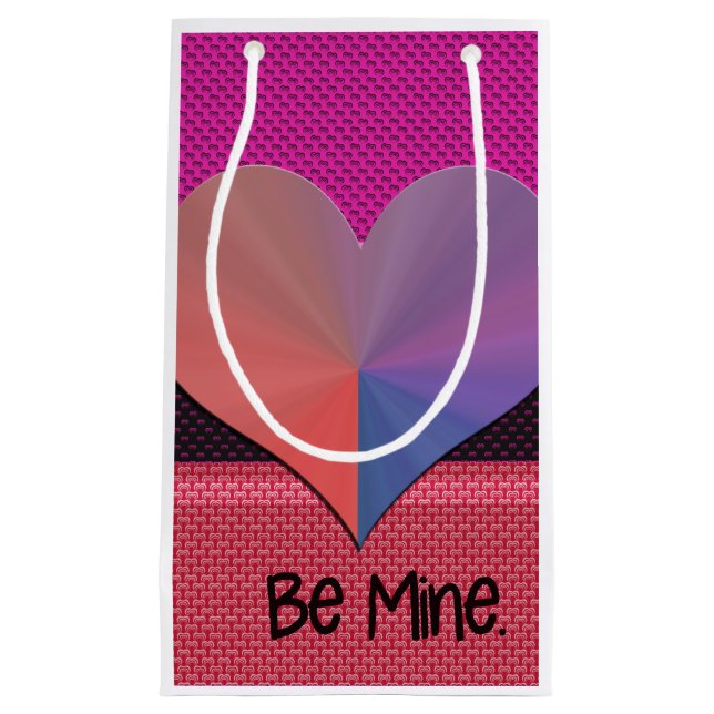 Petit Sac Cadeau Soyez le coeur réfléchi de Valentine (Devant)