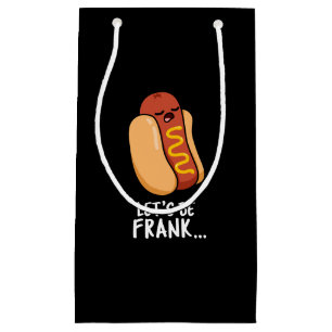 Petit Sac Cadeau Soyons Frank Funny Frankfurter Pun Dark BG