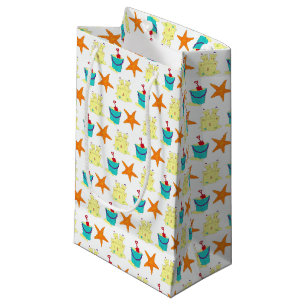 Petit Sac Cadeau Starfish Sandcastle Beach Pail Été Vacances Amusem