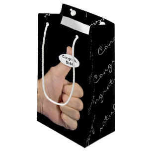 Petit Sac Cadeau Sticker pouces vers le haut sur le pouce