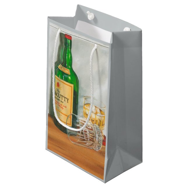 Petit Sac Cadeau Still Life with Scotch par Jennifer Goldberger (Devant Angle)