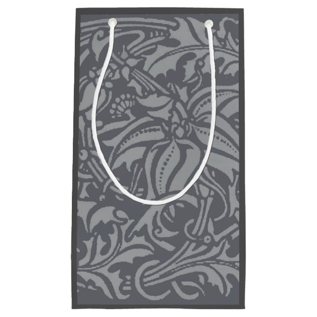 Petit Sac Cadeau Style Scottish Thistle Knot William Morris (Devant)
