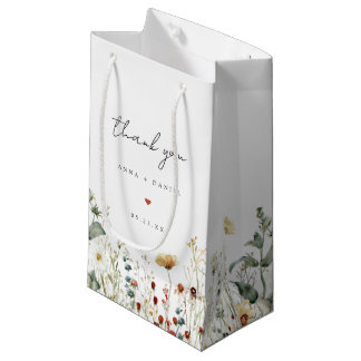 Petit Sac Cadeau Summer Wildflower Field Wedding