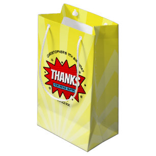 Petit Sac Cadeau Superhero Comic Book N'importe quel âge Anniversai