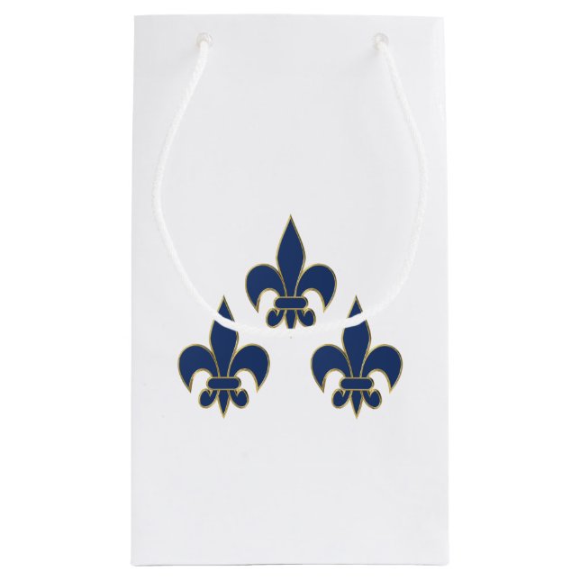 Petit Sac Cadeau Symbole de Fleur de Lis (Dos)