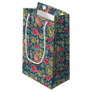 Petit Sac Cadeau Symbole de la paix Hipster Pacifisme Signal Design