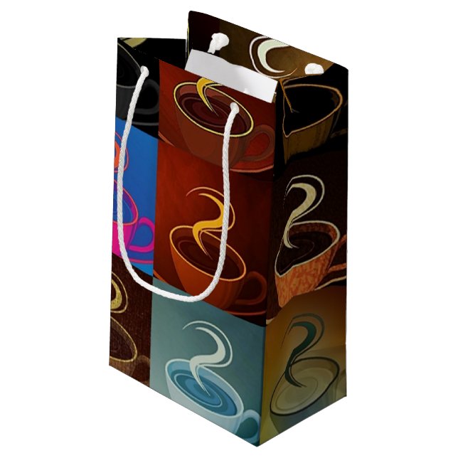 Petit Sac Cadeau Tasses à café (Dos Angle)