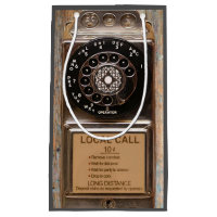 Téléphone antique rotatif payant rude