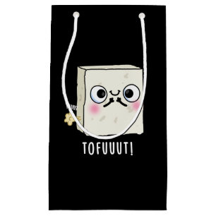 Petit Sac Cadeau Tofuut Funny Farting Tofu Pun Dark BG