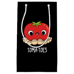 Petit Sac Cadeau Tomate drôle orteils avec orteils pistolet noir BG