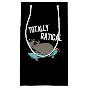Petit Sac Cadeau Totalement Ratique Funny Rat Pun Dark BG