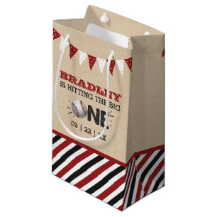 Petit Sac Cadeau Toucher Le Grand   Baseball 1er anniversaire