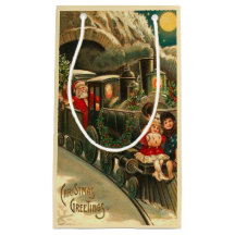 Train de Noël vintage du Père Noël