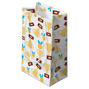 Petit Sac Cadeau Trophée du gagnant cool carrelé 