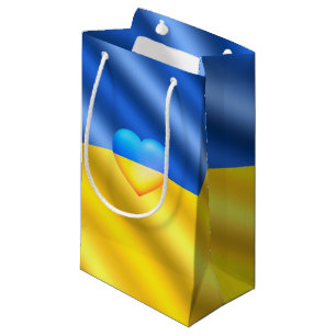 Petit Sac Cadeau Ukraine - Paix - drapeau ukrainien - Liberté
