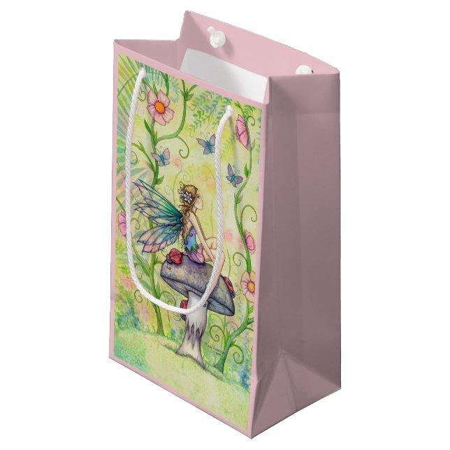 Petit Sac Cadeau Un Imaginaire Fairy Place Joyeux (Devant Angle)