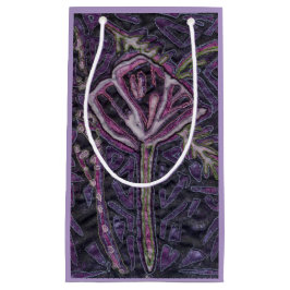 Petit Sac Cadeau Une fleur violette