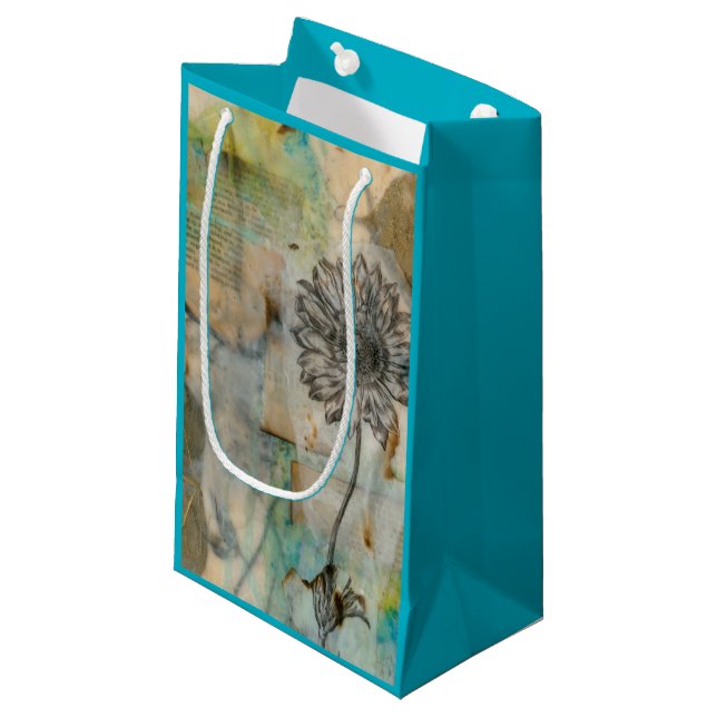 Petit Sac Cadeau Vellum Floral I (Devant Angle)