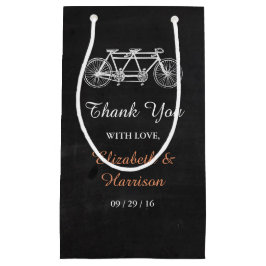 Petit Sac Cadeau Vélo Tandem Sur Chalkboard Mariage Favoriser