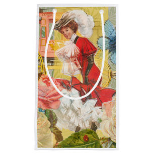 Petit Sac Cadeau Victorian Lady Woman Fun Carriage