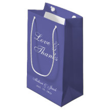 Violet Love & Merci Simple Script Wedding Faveurs