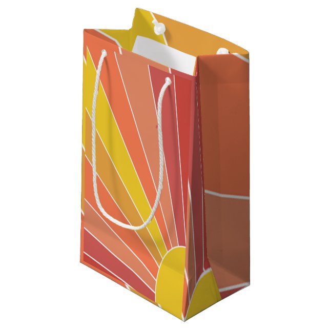 Petit Sac Cadeau Voici le Soleil (Devant Angle)