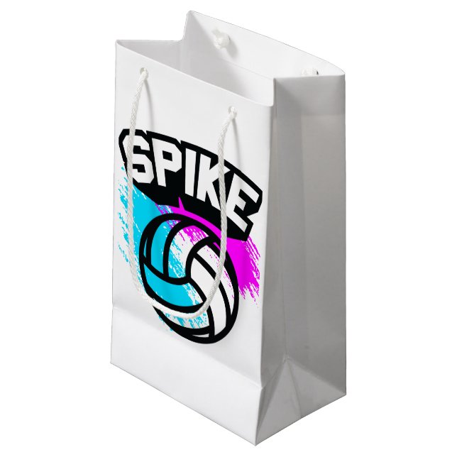 Petit Sac Cadeau Volleyball de transitoire (Devant Angle)